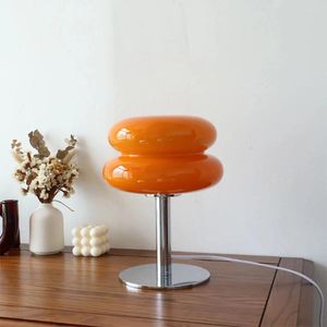 Lampy stołowe Macaron Glass Lampa Trójkolotła lekka salon Atmosfera Ochrona Okulnia Nocna Dziewczyny Dziewczęta sypialnia Dekoracja łóżka