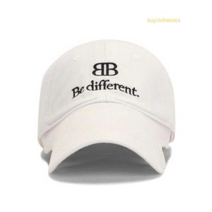 Chapéus de designer Chapéus de beisebol Cap chapéus designer de moda Cap White Be Diferente LOGOTO Bordado Capéu de boné de beisebol