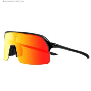 Okulary przeciwsłoneczne Polaryzacja 4-soczewki Męskie okulary rowerowe MTB Drogowe okulary przeciwsłoneczne sportowe gogle wędkarskie 2024 Modne Q240425