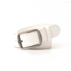 Belts Casual Style Belt Adjustable Women's Imitation Leather With Multi Holes Design Metal Buckle Waistband For Costume