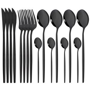 Socks Dinner Knife Fork Coffee Spoon Dinnerware Cutlery Set 16pcs Flatware Stainless Mint Green Gold Steel Sierware Tableware Set