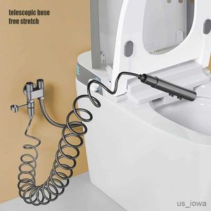 Cabeças de chuveiro do banheiro Conjunto de pulverizador de bidê portátil Modo duplo Aço inoxidável Purma de pulverização Handheld Bidet Bidet Sprayer Chuveiro Auto -limpeza