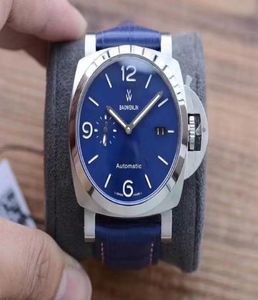 V7 Top Watch Frame 44mm Luxury Up Bright Auto Data Luminio Design ad alta tecnologia Blue Blue Dial Sports Cintura di tessuto Servizio Militare WA33314435