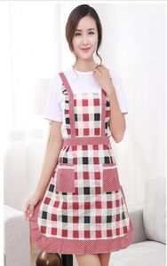 Women Aprons with Pocket Cooking Ruffle Chef Floral Kitchen Restaurant Princess Apron Polyester Kindergarten Clothes Bib with Pock8774020