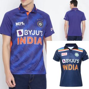 Rugby New Style Shirt 2022 2023 Indian Cricket Tshirt Jersey Custom Name and Number