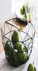 Nordic fruit plate creative modern minimalist living room coffee table home fruit basket wrought iron fruit bowl snack storage bas2995927