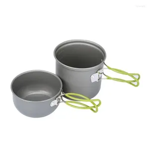 Чашки блюдцы Прочная складная сковорода, устойчивая к высокотемпературной посуде для пикника на открытом воздухе, набор для барбекю Scame Camping