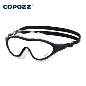 Big Frame Swimming Professional Waterproof Glass Siles Glasses da bagno Swim Eyewear Anti-Fog UV Uomini Uomini Donne Goggles 240412 240412