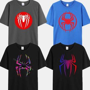 Herren-T-Shirts Spider Print T-Shirt Herren Lose und komfortable Straße tragen kurze Schlitten übergroß