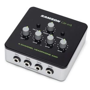 Усилитель Samson QH4 Portable 4channel Wemplifier Независимый объемный контроль двойник для мониторинга DJ и студии