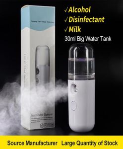 USB Nano Fog Sprayer Body Humidifier Facial Steamer Moisturizing Skin Care Mini Facial Spray Beauty Tools Mist Cooling Device DHL6673509