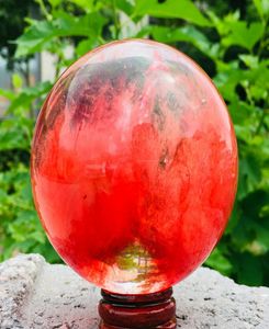 Cleor Red Melting Cryting Crystal Crystal Sfere Sfera Esemplare Reikistand9092394