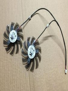 XFX R7 2 line graphics card fan 8010 FS1280S2153A diameter 75MM equilateral triangular mounting hole distance 40CM1837197