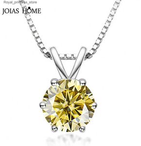 ペンダントネックレスJoiashome Sterling Silver S9251CT D MOSONITE PENDANT WOMENS GEMSTONE NECKLACE VALENTINES DAY GIFT Q240426