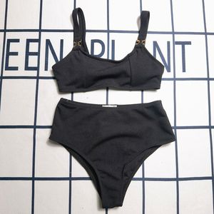 Women Designer Bikini Two Pieces Bras Underwear Personality Sling Swimwear Summer Cotton Bathing Suit Beach Wear