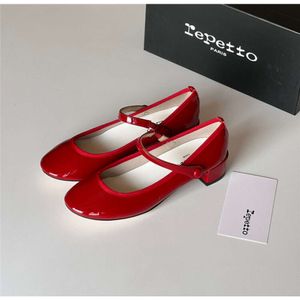 Designer Sandals Women Slide Heels Scarpe Nicchia Repotto francese Piccolo Flat Red Flat Bath Bath Womens Mary Fl2r