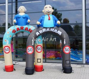 wholesale Custom Made Inflatable Abraham And Sarah Character Arch For 50 Party Yard Decoration