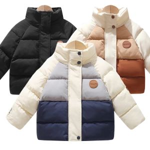 Matratzen Säugling Herbst Winterjacke für Baby -Mädchen Jungen Down Kinder Oberbekleidung DOT DOT Kapuze Cotton Kids Kleidung Kleidung