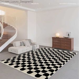 Carpet Retro French Living Room Decoration Cloak Lounge Bedroom Studio Large Area Fluffy Floor Mats Q240426