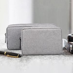 Storage Bags Durable Cable Bag Oxford Cloth Zipper Space-saving Headphones Travel Closet Wide Application