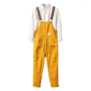 Herrenhosen Männer y2k ausgefallene Farblaufe Overall Lose Taschen Ladung Cotton Casual Plus Size Overalls Coveralls