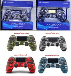 Ny kamouflage PS4 Wireless Bluetooth Game GamePad Shock4 Controller PlayStation för PS4 Controller med ny detaljhandelsförpackning7947743