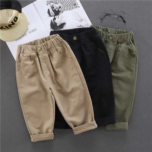 Trousers Fashionable Baby Boys Casual Pants Cotton Button Infant and Toddler Trousers Long Baby Boys Loose Pants 1-10YL2404