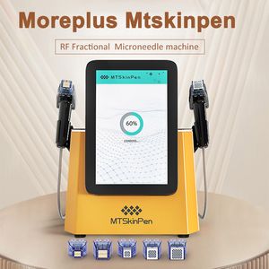2 Handles Microneedling RF Machine Fractional Microneedle Skin Lifting Stretch Makrs Treatment Scar Removal Shrink Pores Radiofrequency Equipment Salon