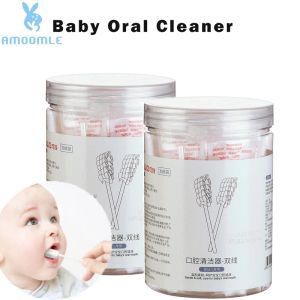 Swab ReadyStock 30 PCS Baby Cotton Swab Mouth Tongue Cleaner Oral Cleaner