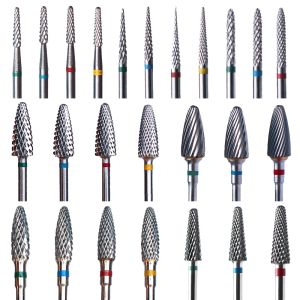 Bits 1pc Carbide Tungsten Nail Drill Bit Rotate Burr Milling Nail Cutter Bits Electric Drill Machine For Manicure Pedicure Tools