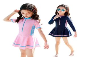 Детские купальные костюмы для девочек купальники боксеры с двумя купальниками юбка для купания костюма для купальника для детского купальника 220118063600