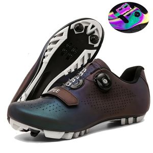 Scarpe ciclistiche uomini Speed sneaker da corsa per bici da strada autobloccante Stivali da equitazione Donne SPD Pedal Mountain Bicycle Footwear 240416