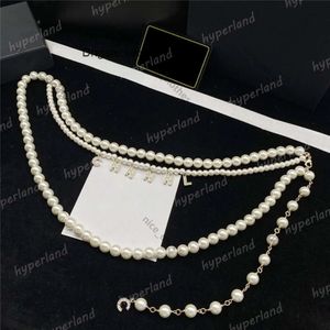 Belt Cclies Chanelliness Ceintures Channels Woman Chains High Quality Luxurys Chain Belts Hängen Designer Dress Designers Aessory Ladies Letter Pearl 883