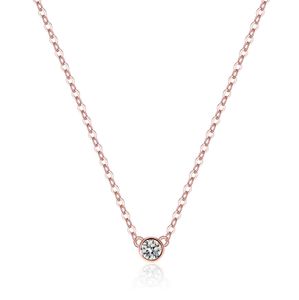 Sier 925 스털링 펜던트 1 Moissanite 목걸이 여성 패션 작은 거품 형상 Sier Pendant Collar Chain