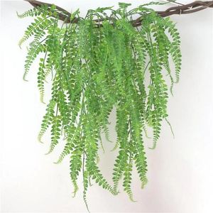 Dekorativa blommor 1 st konstgjorda växter Vine Greenery Grass Garden Diy Party Home Wedding Decor