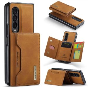 Cases Detachable Card Pocket Case for Galaxy Z Fold 4 Folio Leather Magnetic Wallet Phone Cover for Samsung Z Fold 5 3 S23 Ultra Funda
