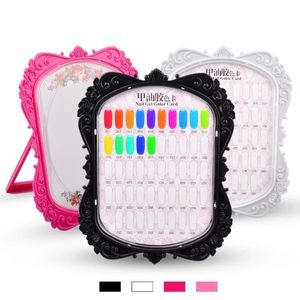 Nail Art Showing Holder, Clear Acrylic Nail Art Detachable Color Card Display Board Acrylic False Tip Display Stand Rack