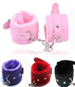 Sex Game Handcuffs Pu Leather Restraints Bondage Cuffs Rollplay Tools Sex Toys For Par 4 Colors Sex Toys for Women SM T2005119198529