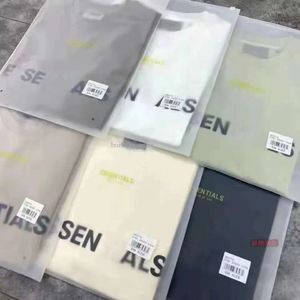 대형 크기의 두려움 남성 여성 디자이너 ESS 캐주얼 셔츠 반바지 Tshirts eSsen 가슴 인쇄 패션 레터 탑 God T 셔츠 클래식 티