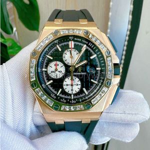 PIQUET LUXURY DESIGNER AUDEMAR WATCHES APSF ROYALS OAKS WRISTWATCH GOLD WATH THE NEW EPIC ROSE DIAMONDS ON MEN'S AUDEMARRSP防水ステンレス鋼高品質