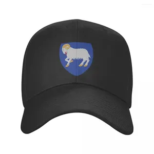 Ball Caps Fashion Coat of Faroe Islands Baseball Cap unisex dorosły flag flag flag regulacyjny tato hat mężczyźni ochrona przed słońcem