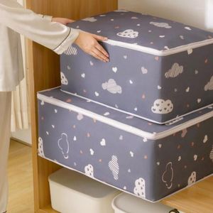 Storage Bags Dust-proof Moisture-proof Quilt Finishing Bag Non-woven Clothing Family Dormitory Moving Clothes Organizer