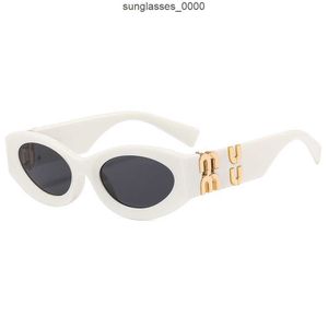 Glimpse Oval for Men Women Luxury Eyewear Cat Polarized Top Fashion Gold M Frame Sun Glasses Gafas with Pink Box TWVP