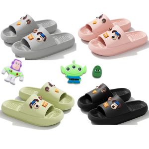 new Rubber sliders designer for women mens slippers slides DIY Fashion Shoes Chain Slippers Creative cartoon dog Women Lychee Warm Home Platform Bubble slide