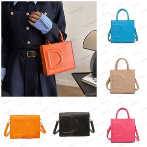 Tasarımcı Kabartmalı Mektup Tote Çanta Yüksek Kaliteli Deri Çanta Kadın Şeker Renkleri Totes Lüks D Alışveriş Omuz Çantası Klasik Crossbody Çantalar Satchel