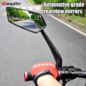 Accessories EasyDo Bicycle Mirror Cycling Motorcycle Mirrors Rear View Mirror for Bike 360° Adjustable Blue Rearview Mirror Bike Accessories