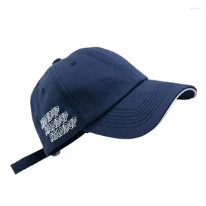 Ball Caps American Street Hats Men's Side Letters Embroidered Baseball Cap Couples Go Shopping Personality Hat Brim Hip Hop Women