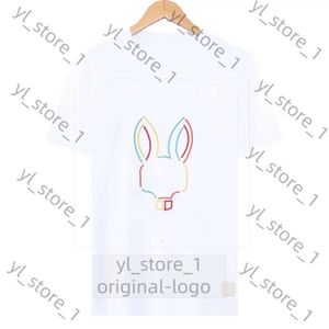 Psyco Bunny Shirts Rabbits 캐주얼 티셔츠 남성 여성 New Design Multi Style 남자 셔츠 패션 심리적 토끼 Tshirt 부부 짧은 슬리브 4332