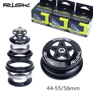 Delar Risk 4455mm cykelhuvudset för avsmalnande huvudtub 4456 Bike dubbelbärande headset för 1,5 avsmalnande gaffel / 28,6 mm rakgaffel