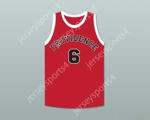 Anpassat namn Mens Youth/Kids Hank Beenders 6 Providence Steamrollers Red Basketball Jersey 2 Top Stitched S-6XL